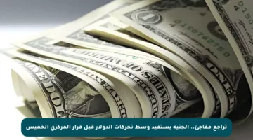 تراجع مفاجئ.. الجنيه يستفيد وسط تحركات الدولار قبل قرار المركزي الخميس
